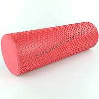 Массажный валик Foam Roller 45 см Eva ролик для массажа спины, мышц, триггерных точек 45 см, Красный