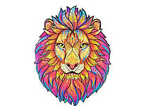 Пазл головоломка Лев Wood деревянный 187 деталей 21x30см A4 Лев Хіт продажу!