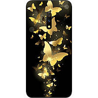 Силіконовий чохол для Realme X з картинкою Золоті метелики