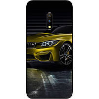 Силіконовий чохол для Realme X з картинкою Жовта машина