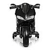 Електромотоцикл для дітей від 3 років з м'якими EVA колесами і 2 моторами Фарбований Чорний Bambi M 4104ELS-2, фото 3