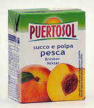 Фруктовий сік з м'якоттю, в асортименті, Puertosol, 200 мл, Італія, фото 2
