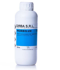 Апретура для всіх типів гладких шкфр GIRBA MORBILUX Італія середній блиск чорний 1л.