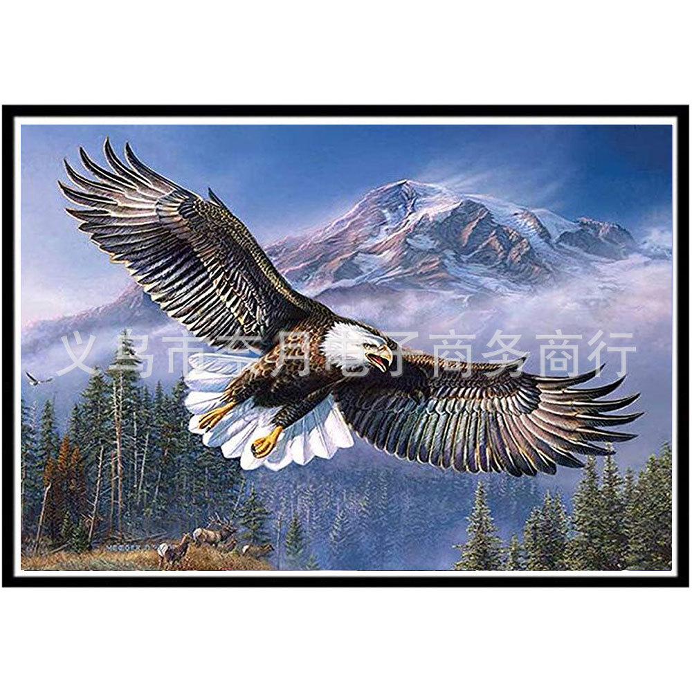 Алмазна мозаїка (вишивка) 30 х 40 див. Лев, фото 1