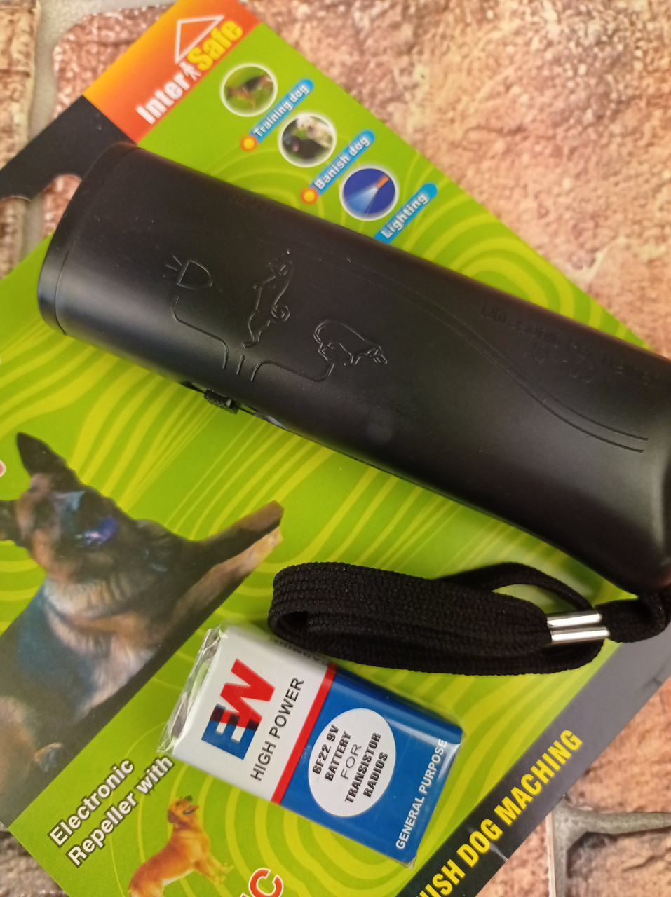 Мощный ультразвуковой отпугиватель защита от собак Repeller Professional AD-100 с фонариком Дрессировка ФОТО - фото 5 - id-p1399854519