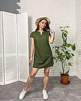 Стильна ніжна жіноча вільна літня сукня-туніка з льону "Penny"