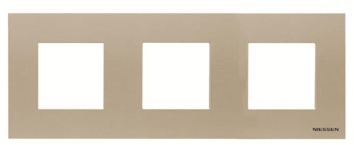Рамка ABB Zenit 3 місця шампань N2273CV