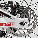 Дитячий спортивний велосипед білий Corso 20" магнієва рама 11 дюймів 7-швидкісний від 5 років зріст від 115 см, фото 6