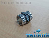 Чёрный ниппель black с резьбой 1/2"-1/2" наружная. Соединительный сгон для полотенцесушителей (чёрный адаптер)