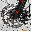 Дитячий спортивний велосипед червоний Corso 20" магнієва рама 11 дюймів 7-швидкісний від 5 років зріст від 115 см, фото 4
