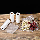 Пакети для вакууматора в рулоні 15 х 600 см гофровані для вакуумного пакувальника, фото 2