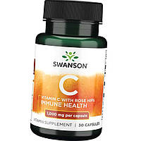 Витамин С Swanson Vitamin C 1,000 mg with Rose Hips 30 капс