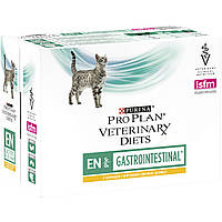 Вологий лікувальний корм Pro Plan veterinary diets gastrointestinal для кішок з куркою 0.085 КГ 10шт.