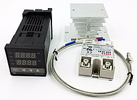 REX-C100 цифровой термостат 220В 40А SSR реле K термопара 1м 400С