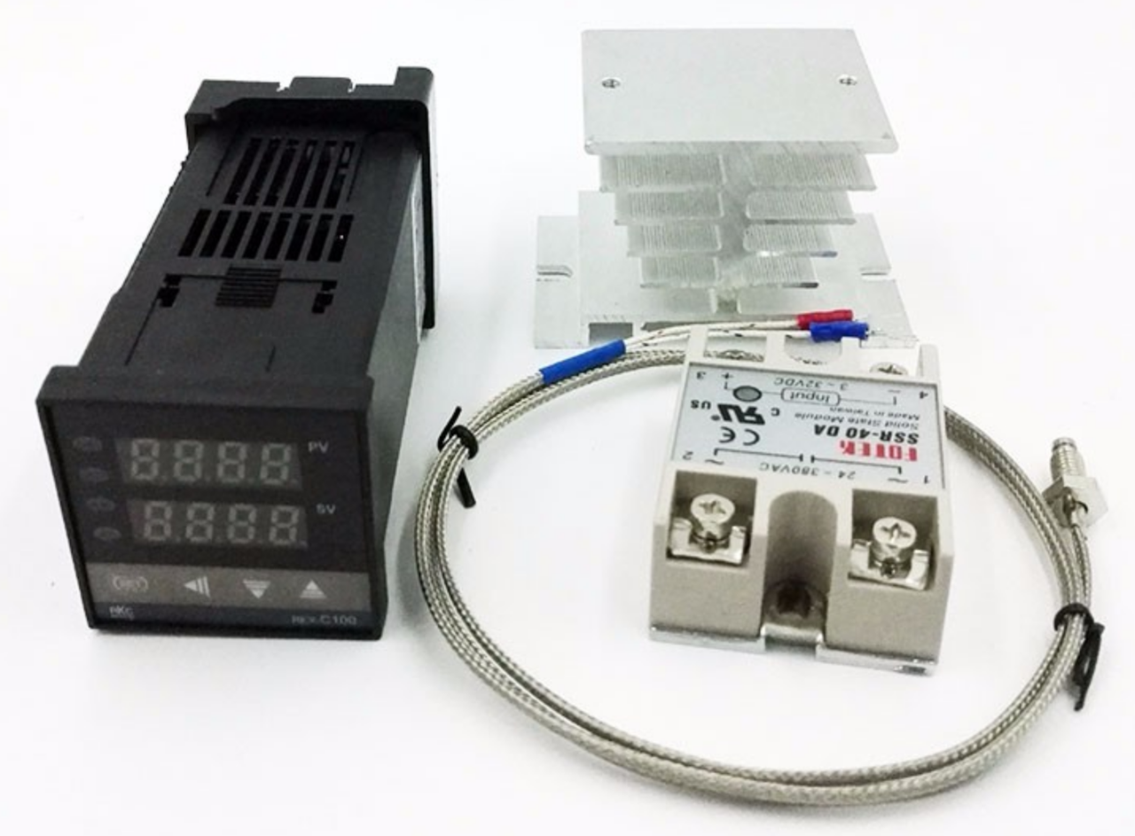 REX-C100 цифровий термостат 40А 220В SSR реле K термопара 1м 400С
