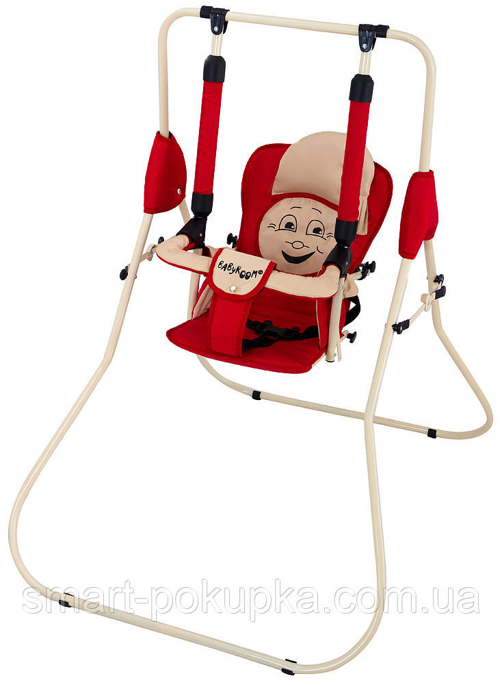Качель Babyroom Casper красный-св.бежевый