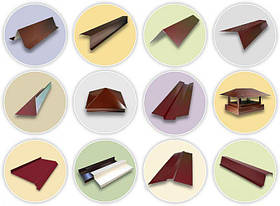 Планки для м'якої покрівлі, покрівельні добірні елементи для бітумної черепиці