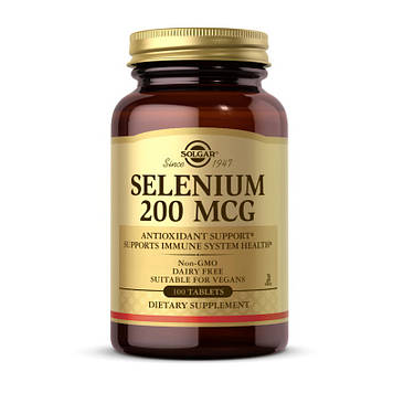 Селен Солгар / Solgar Selenium 200 mcg (100 tab)