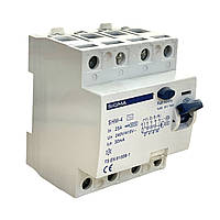 ПЗВ диф реле 100А, 30 мА чотириполюсне