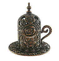 Турецька чашка для кави 60 мл, колір: бронза