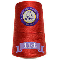 Нитки швейні KIWI №20/2 армовані, особливо міцні 3000 ярдів №114