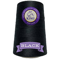 Нитки швейні KIWI №20/2 армовані, особливо міцні 3000 ярдів Чорний