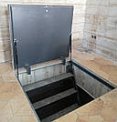 Підлоговий люк під плитку 600*700 мм Premio Comfort-Утеплений / люк в льох/ люк в підвал, фото 9