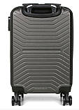 Валіза Франція мала S сіра 55х35х24см/42л/2.6кг/Worldline 625, фото 4