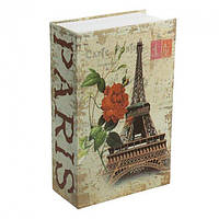 Книжка сейф на ключе Эйфелева Башня 180х115х55 мм Книга шкатулка Париж