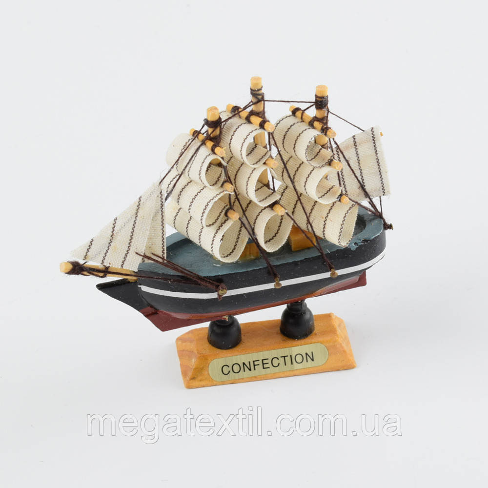 Вітрильник 10х10х2,5 см Confection чорний з коричневим (43204.006)