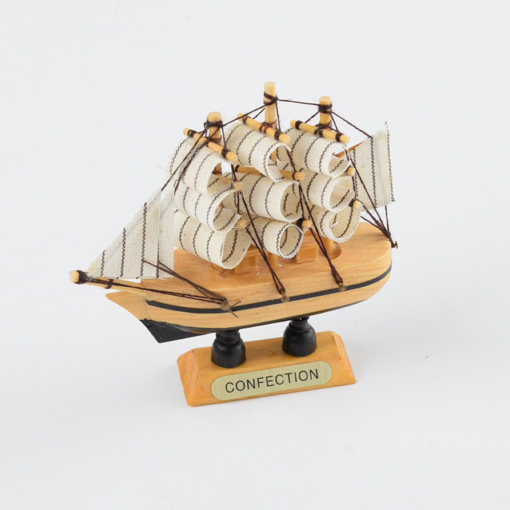 Вітрильник 10х10х2,5 см Confection дерево з чорним (43204.004)