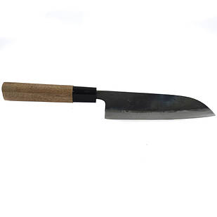 Кухонний японський ніж Kurouchi Santoku TOSA 150 мм