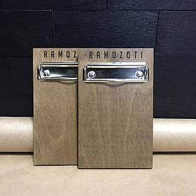 Планшет для рахунку з затискачем  10,5х16,5 см 5 мм під аркуш А6