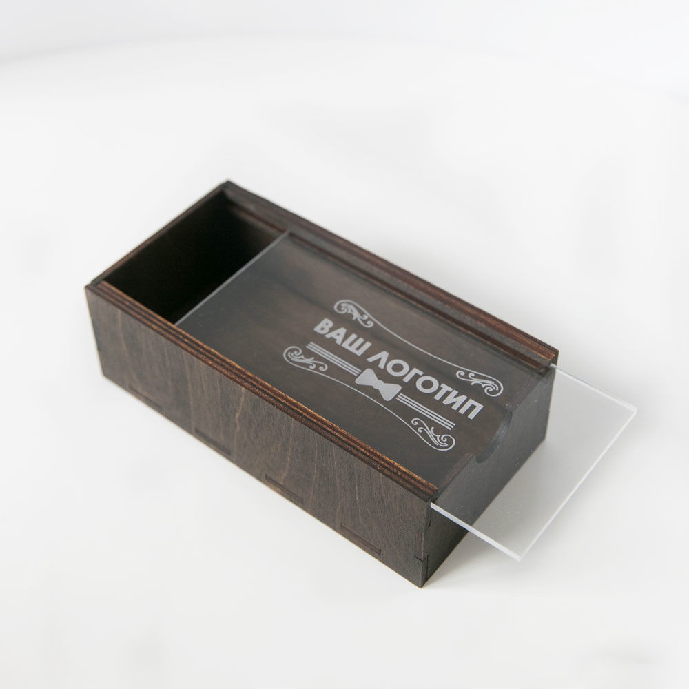 Рахівниця / Чек-бук з висувною кришкою з оргскла і гравіюванням 175х90х56мм, фото 1