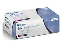 Перчатки нитриловые без пудры Medicom SafeTouch Black, (черные,5 г)