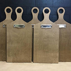 Планшет у вигляді обробної дошки під меню 50х23см 5мм