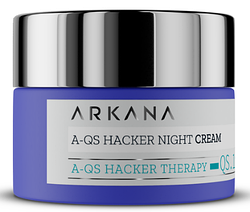 A-QS Hacker Night Cream - нічний крем з гіалуронової кислотою, Bacuchiol і комплексом Quora Noni PRCF®, 50ml