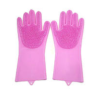 Кухонные перчатки, силиконовые перчатки для мытья посуды Kitchen Gloves, Б503