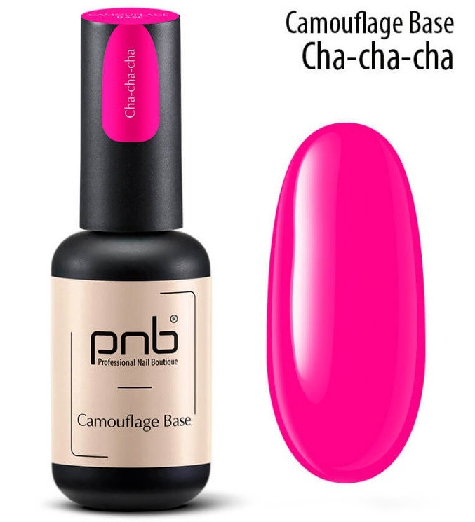 База для гель-лаку PNB Camouflage base Cha-Cha-Cha 8мл., що камуфлює