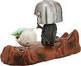 Фанко Поп Мандалорець і малюк йоду на підставці Mandalorian and The Child Vinyl Bobblehead, фото 5