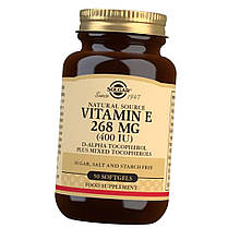 Вітамін Е Solgar Vitamin E 268 mg 400 IU 50 капс, фото 3