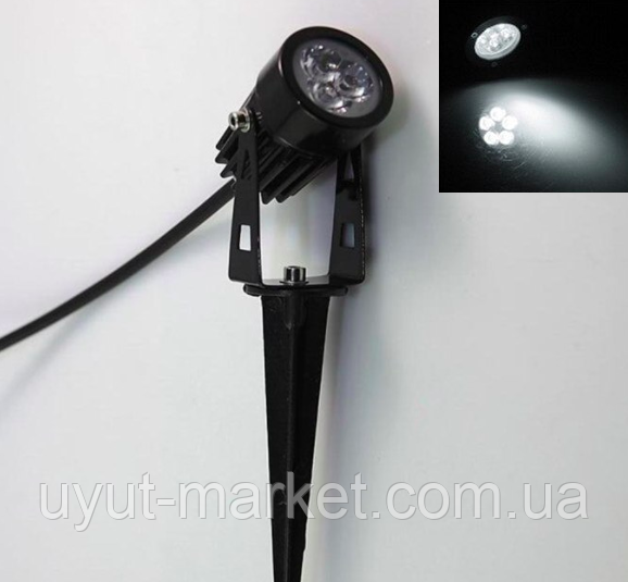 Світильник газонний світлодіодний 3 Вт 6500 K IP65 LM23, фото 1