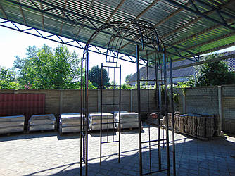 Садова арка для квітів подвійна, Ар051