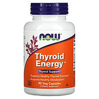 Комплекс для щитовидной железы, Thyroid Energy, 90 растительных капсул, Now Foods