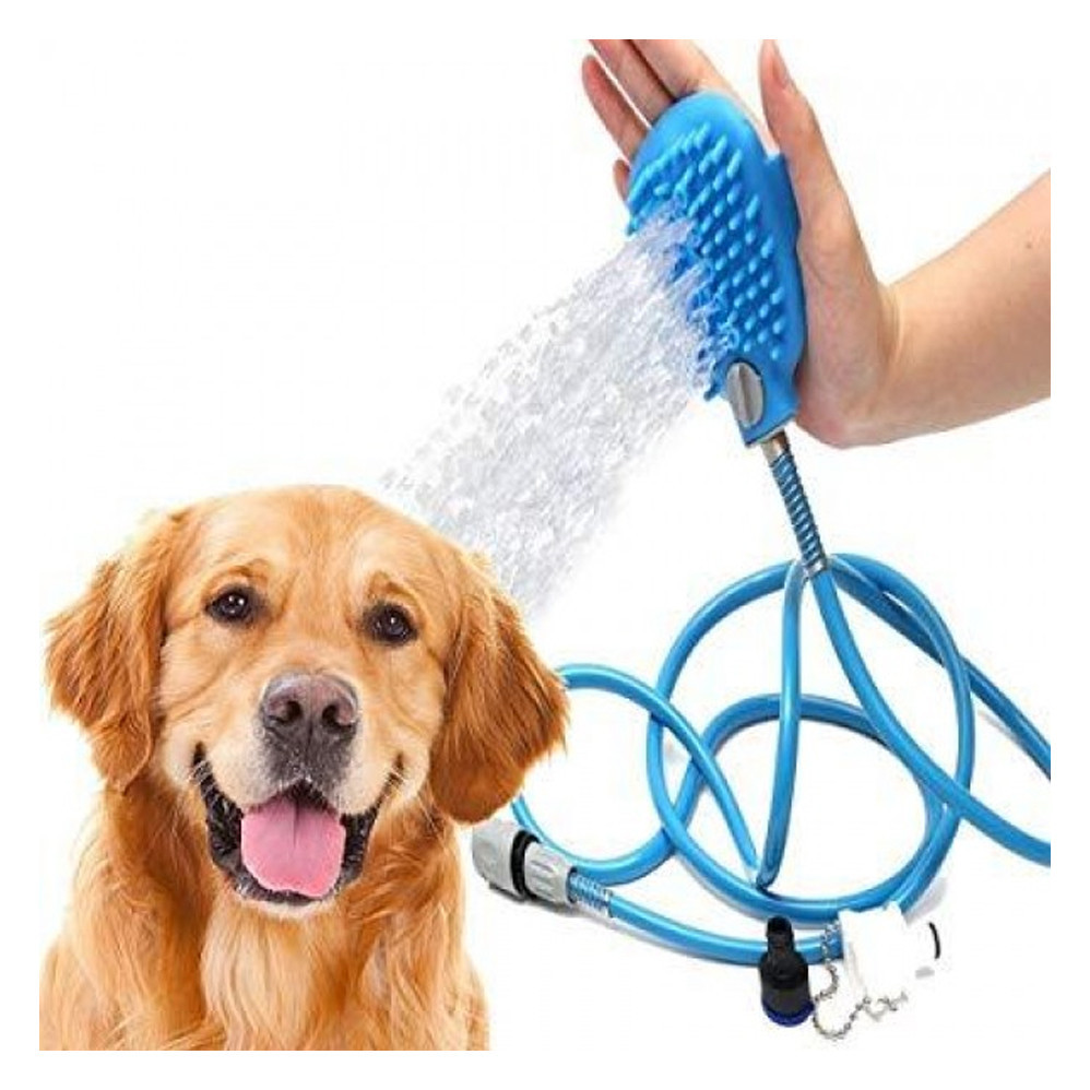 Щітка-душ на долоню для купання великих собак Pet Bathing Tool зі шлангом
