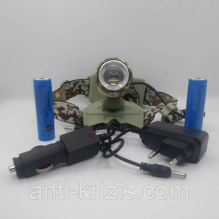 Акумуляторний налобний ліхтар BL-002M-T6