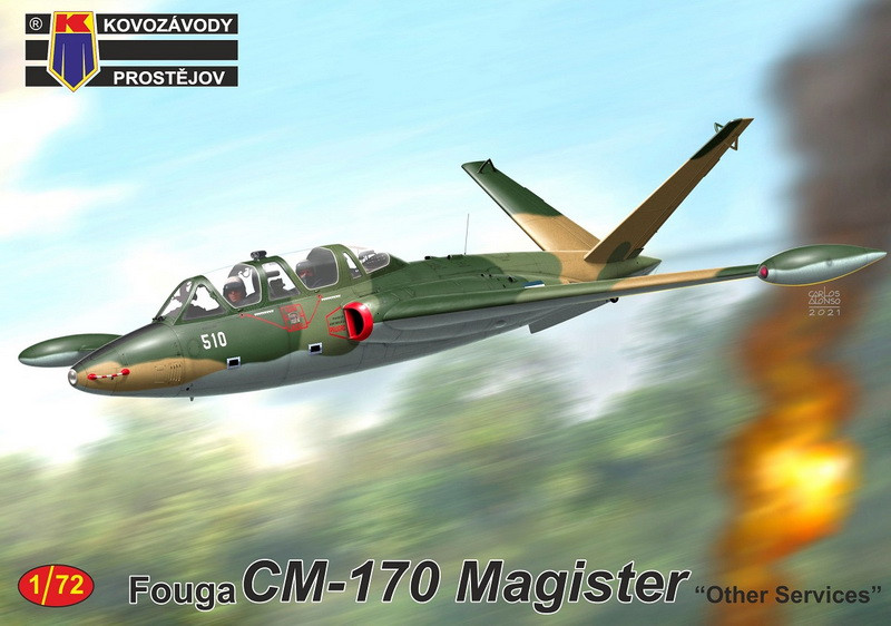 Пластикова модель 1/72 Kovozavody Prostejov 0244 Француський навчальний Fouga CM-170 Magister „Other Services“