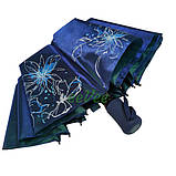Зонт складной женский Bellissimo 2018-4 полуавтомат на 10 спиц Хамелеон Синий, фото 5