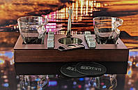 Набор для виски с бокалами для сигар Bezrat Bezrat Old Fashioned Cigar Whiskey Glasses