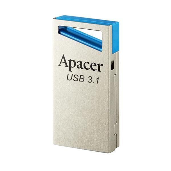 Маленька USB-флешка для автомагнітолиApacer USB3.0 AH155 16 GB Silver-Blue